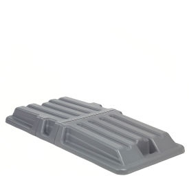 Global Industrial™ Lid for 1 Cu. Yd. Plastic Recycling Tilt Truck Gray