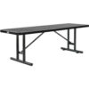 Global Industrial™ 8' Rectangular Steel Outdoor Table Expanded Metal Black