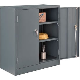 Global Industrial™ Counter Height Cabinet 36""W x 18""D x 42""H Assembled Gray
