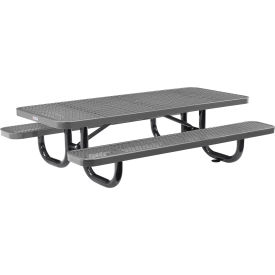 Global Industrial™ 6' Rectangular Kids Picnic Table Expanded Metal Gray