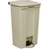 Rubbermaid® Fire Safe Step On Plastic Container 23 Gallon Beige - FG614600BEIG