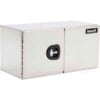 Buyers Products Aluminum Underbody Tuck Box w/ Double Barn Door 24x24x30"" Silver 1705333