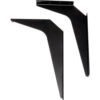 Global Industrial™ Wall Mount Brackets For 24"" Deep ADA Locker Bench Top Black Pair