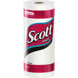 Scott Perforated Kitchen Towel Rolls11"" X 8.78"" White 20 Rolls/Case - KIM41482