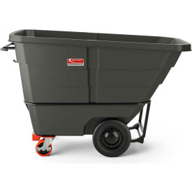 Suncast®Towable/Forkliftable Heavy Duty Plastic Tilt Truck 1 Cu. Yd. Cap 2200 Lbs. Cap Black