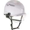 Ergodyne Skullerz 8975V Class C Safety Helmet with Visor Kit Anti-Fog Clear Lens White
