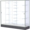 Colossus Floor Case White Back Satin Frame 72""L x 66""H x 20""D