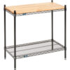 Nexel® 2 Shelf Black Epoxy Wire Shelving Display Unit Starter 36""W x 18""D x 34""H