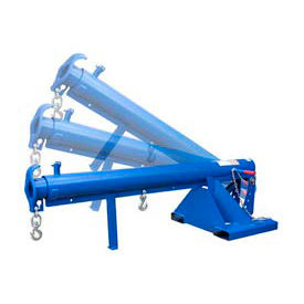 Adjustable Pivoting Forklift Jib Boom Crane 36"" Centers 6000 Lbs. Capacity