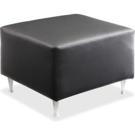 Lorell® Backless Leather Guest Seating - Fuze Modular Series
