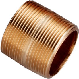 1/2 In. X 1-1/8 In. Lead Free Seamless Red Brass Pipe Nipple - 140 PSI - Sch. 40 - Domestic