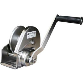 OZ Lifting OZ1000BWSS Stainless Steel Hand Winch with Brake 1000 Lb. Capacity
