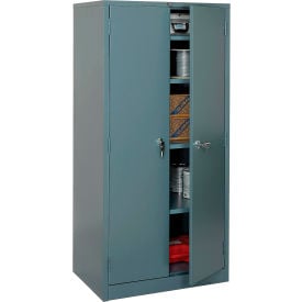 Global Industrial™ Storage Cabinet Turn Handle 36""W x 24""D x 78""H Gray Assembled