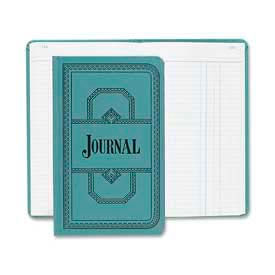 Boorum & Pease® Account Book Journal Ruled 12-1/8"" x 7-1/2 Blue Cover 500 Sheets/Pad