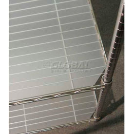 Chadko™ Polypropylene Shelf Liner 48""W x 18""D Translucent