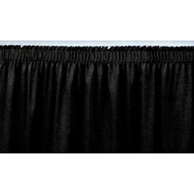 8'L Shirred-Pleat Skirting for 32""H Stage - Black