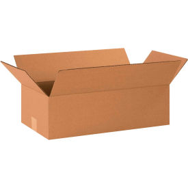 Global Industrial™ Long Cardboard Corrugated Boxes 20""L x 10""W x 6""H Kraft