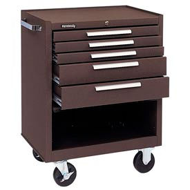 Kennedy® 275XB K1800 Series 27""W X 18""D X 35""H 5 Drawer Brown Roller Cabinet