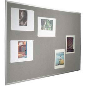 Balt® Fab-Tak Tackboard with Aluminum Trim 48""W x 48""H Granite