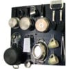 Wall Control Kitchen Pegboard Pack Storage & Organization Kit Black/White 32"" X 32"" X 6""