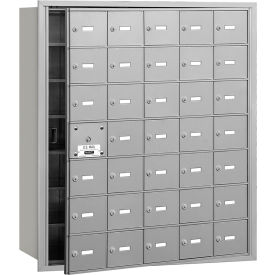 4B+ Horizontal Mailbox 35 A Doors (34 usable) Front Loading Aluminum USPS Access