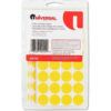 Universal® Permanent Self-Adhesive Color-Coding Labels 3/4in dia Yellow 1008/Pack