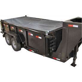 Buyers Aluminum Tarp System with Solid Vinyl Tarp 7-1/2 Ft. x 15 Ft. - DTR7515S