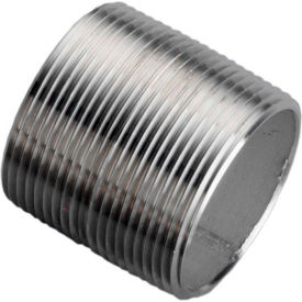 1/2 In. X 1-1/8 In. 304 Stainless Steel Pipe Nipple - 16168 PSI - Sch. 40 - Domestic