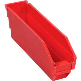 Global Industrial™ Plastic Nesting Storage Shelf Bin 2-3/4""W x 11-5/8""L x 4""H Red