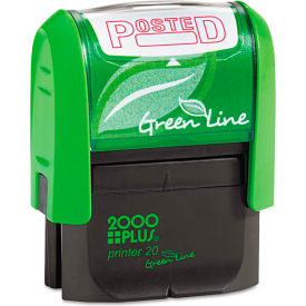 2000 PLUS® 2000 PLUS Green Line Message Stamp Posted 1 1/2 x 9/16 Red