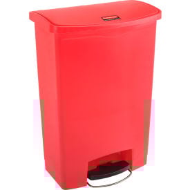 Rubbermaid® Slim Jim® 1883570 Plastic Step On Container Front Step 24 Gallon - Red