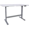 Global Industrial™ Electric Adjustable Height Workbench Laminate Safety Edge 60""W x 30""DGray