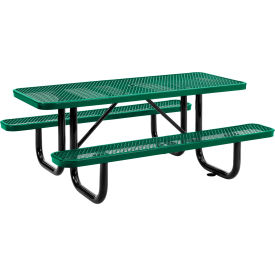 Global Industrial™ 6' Rectangular Picnic Table Expanded Metal Green