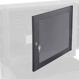 Optional Door with Acrylic Window For Global Industrial™ Fold-Out Computer Cabinet Black
