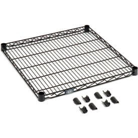 Nexel® S2172B Black Epoxy Wire Shelf 72""W x 21""D