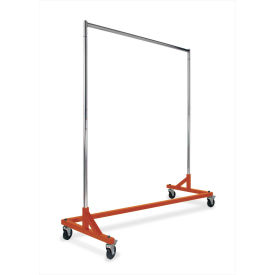 Z-Rack With OSHA Orange Base RZK8RNG 64""L x 24""W x 70""H Black With Orange Base