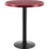 Global Industrial™ 36"" Round Outdoor Bar Height Table 42""H Red