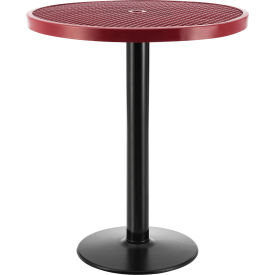 Global Industrial™ 36"" Round Outdoor Bar Height Table 42""H Red