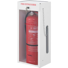 Global Industrial™ Fire Extinguisher Cabinet Surface Mount Lockable Fits 2-1/2-5 Lbs.