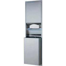 Bobrick® ClassicSeries™ Recessed Convertible Folded Paper Towel Dispenser/Receptacle