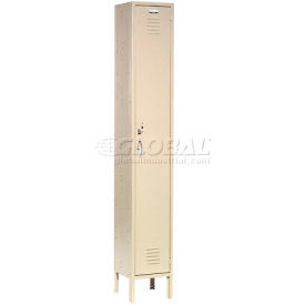Global Industrial™ Capital® 1-Tier 1 Door Locker 12""W x 15""D x 78""H Tan Unassembled