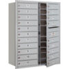4C Horizontal Mailbox 41""H Double Column 20 MB1 Doors Front Load Aluminum USPS
