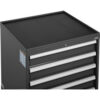 Global Industrial™ Top Tray w/Vinyl Mat for 30""Wx27""D Modular Drawer Cabinet Black