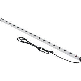 Global Industrial™ Power Strip 16 Outlets 15A 72""L 15' Cord