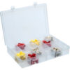 Durham Large Plastic Compartment Box LP24-CLEAR - 24 Compartments 13-1/8x9x2-5/16