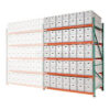 Global Industrial™ Record Storage Rack Add-On Letter Polyethylene Box 120""W x 48""D x 96""H