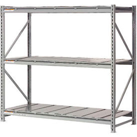 Global Industrial™ 3 Level Extra HD Bulk Storage Rack Steel Deck Starter 60""W x 36""D x 72""H