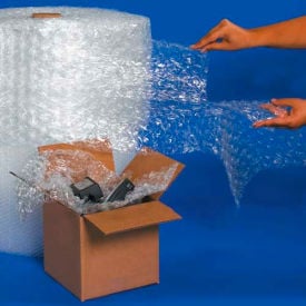Perforated Bubble Roll 24""W x 188'L x 5/16"" Bubble Clear 2/Pack