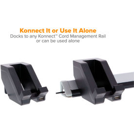 Bostitch Konnect USB Phone Stand Black