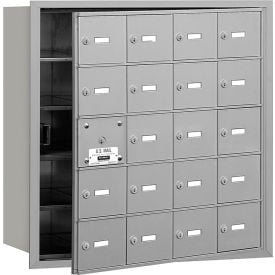 4B+ Horizontal Mailbox 20 A Doors (19 usable) Front Loading Aluminum USPS Access